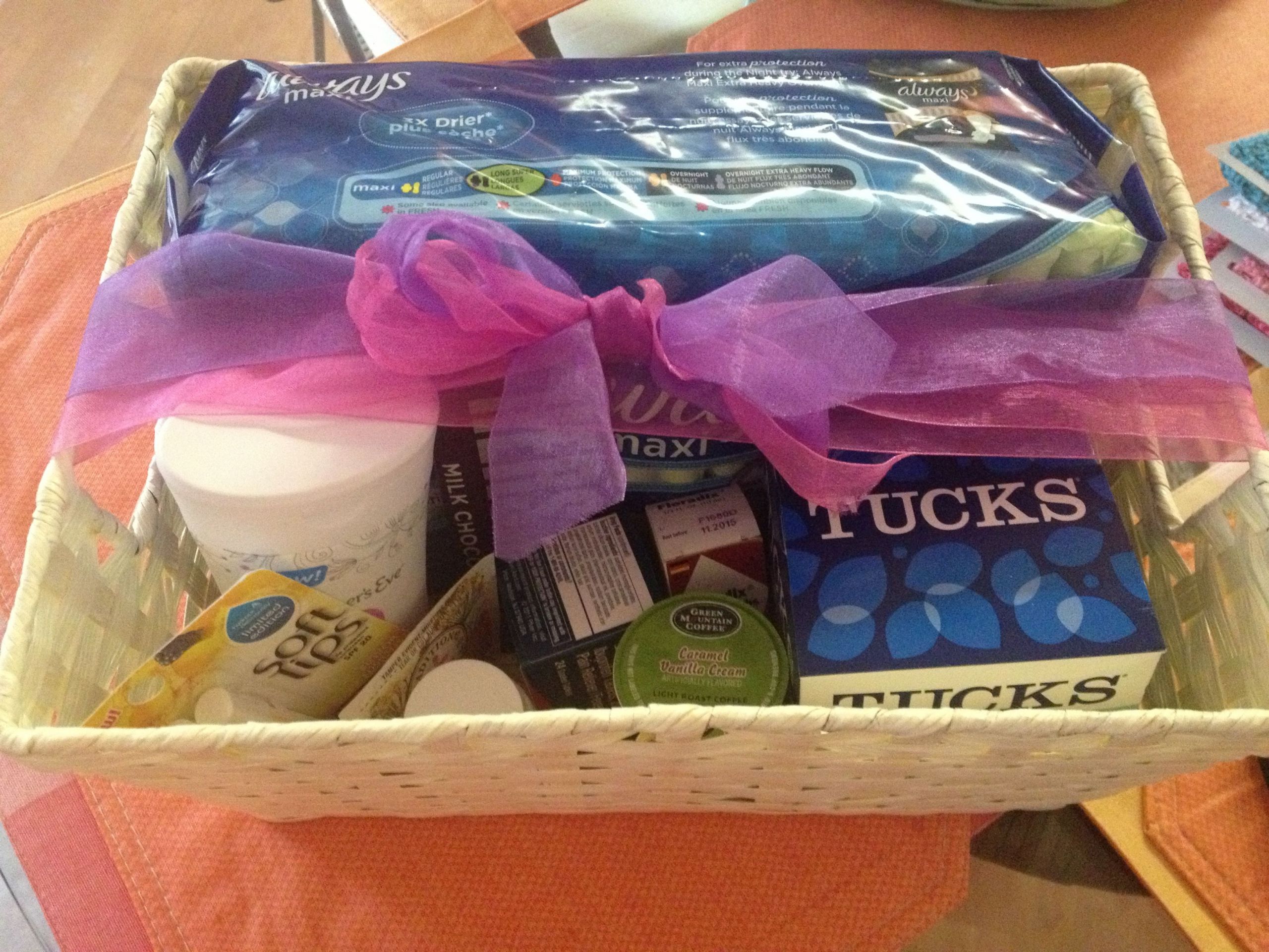Post Baby Gifts For Mum
 Gift basket to take new mom at the hospital Instead of