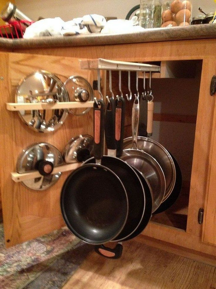 Pot Organizer DIY
 DIY sliding pots and pans rack – DIY projects for everyone