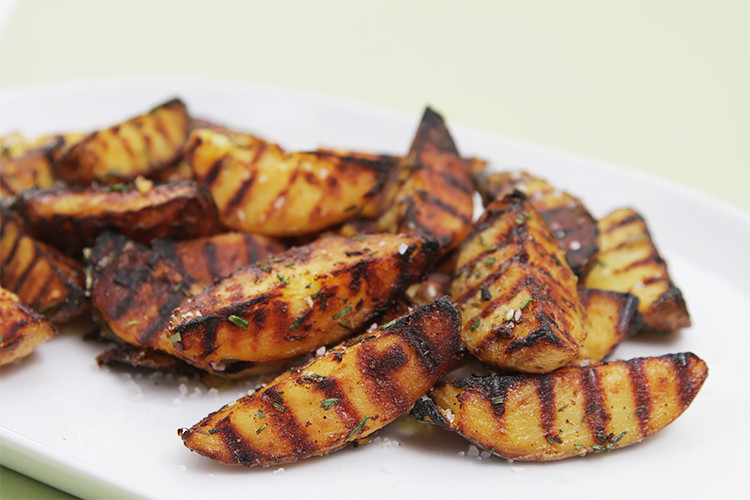 Potato On The Grill Recipe
 Grilled potatoes with rosemary Recipe