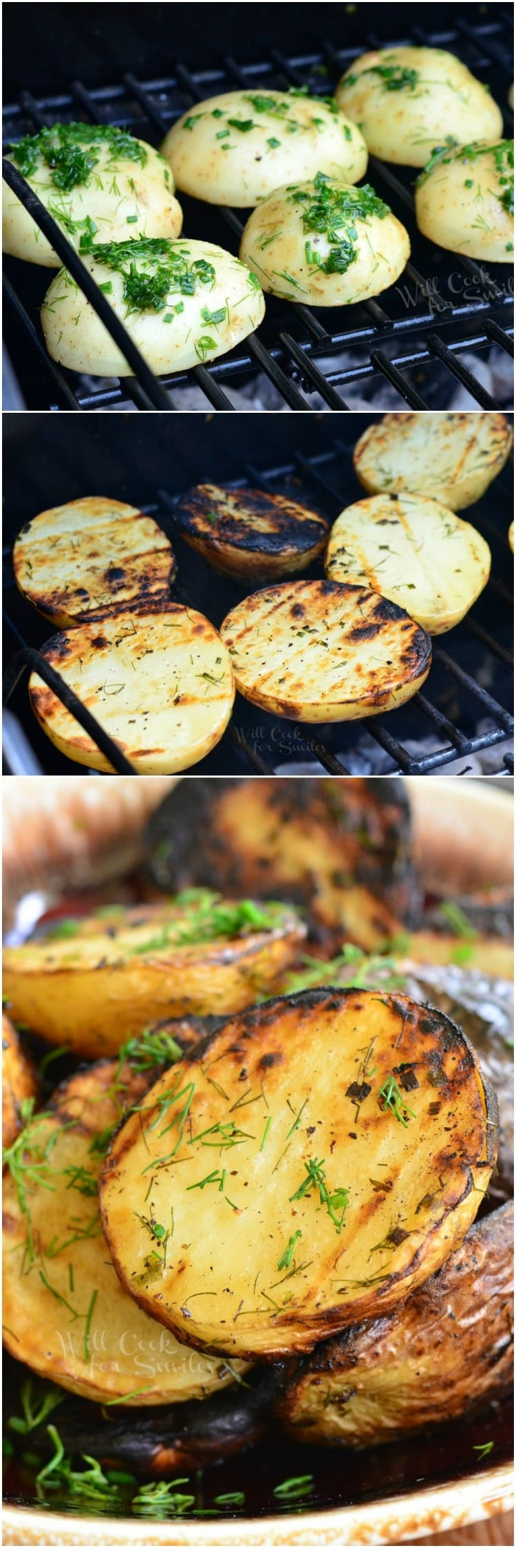 Potato On The Grill Recipe
 Herbed Grilled Potatoes Will Cook For Smiles