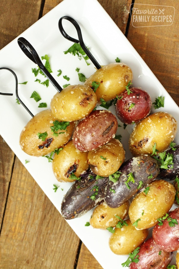 Potato On The Grill Recipe
 Parmesan Garlic Grilled Potatoes