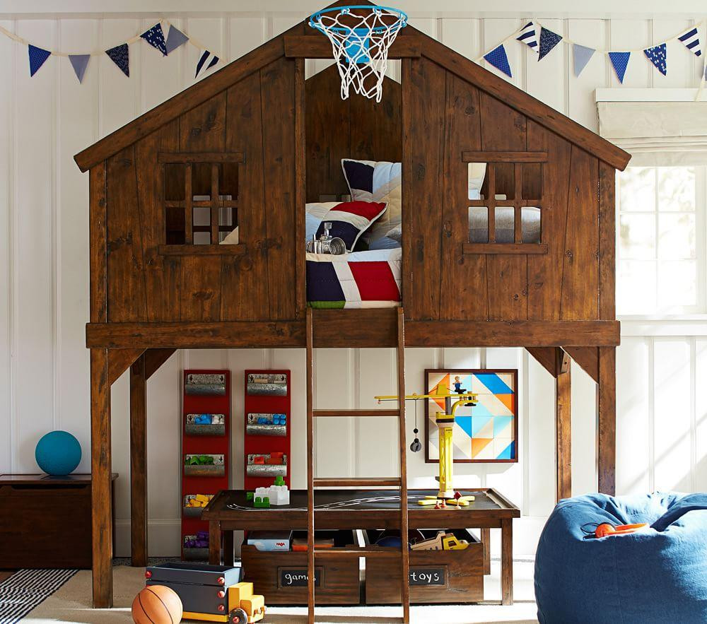 Pottery Barn Kids Bedroom
 Treehouse Loft Bed