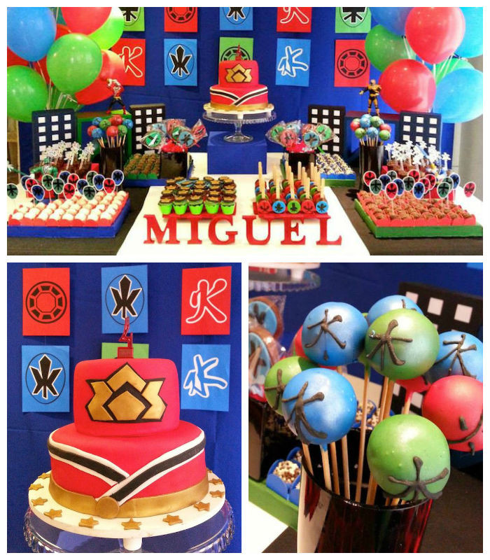 Power Rangers Party Food Ideas
 Kara s Party Ideas Power Rangers Samurai Birthday Party