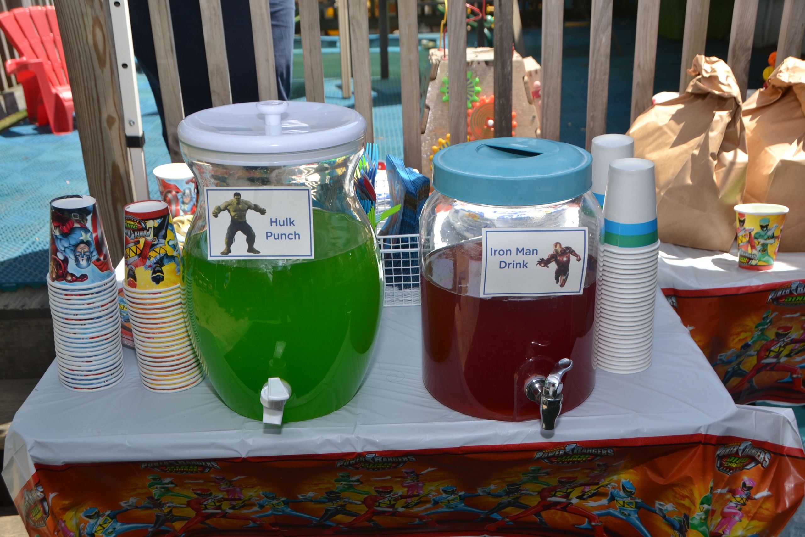 Power Rangers Party Food Ideas
 Superhero Birthday Party Ideas Avengers and Power Rangers