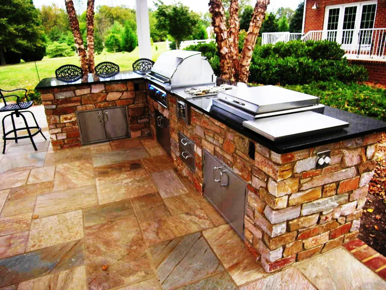 Prefab Outdoor Kitchen Islands
 Kitchen Convert Your Backyard With Awesome Modular