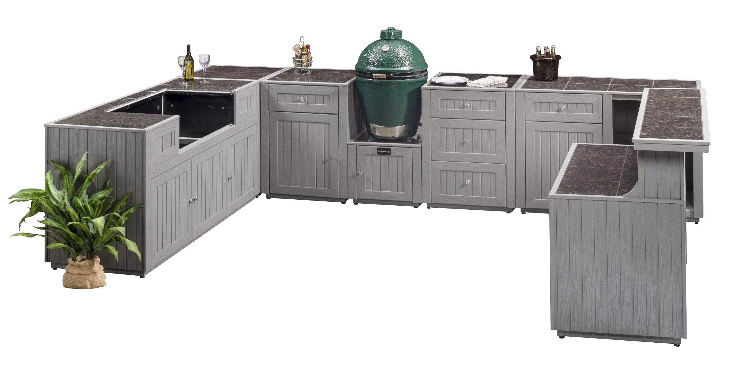 Prefab Outdoor Kitchen Islands
 Kitchen Convert Your Backyard With Awesome Modular