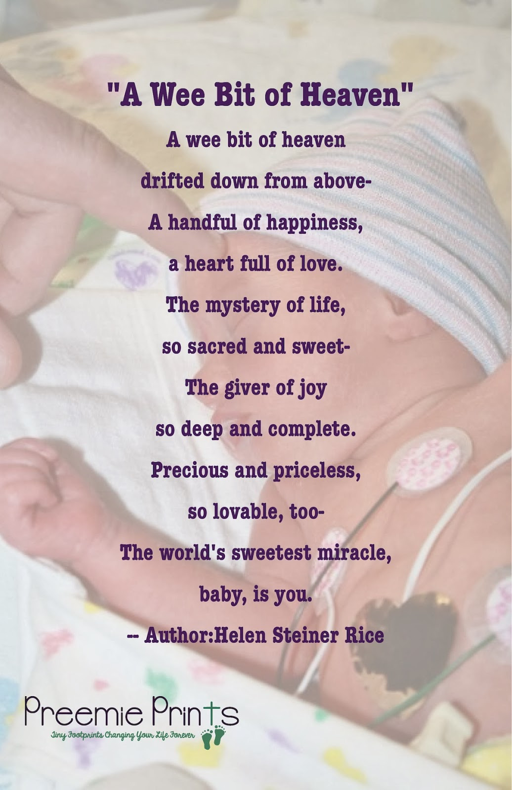 Premature Baby Quotes And Poems
 Preemie Prints Information Blog Poems Prayers & Quotes