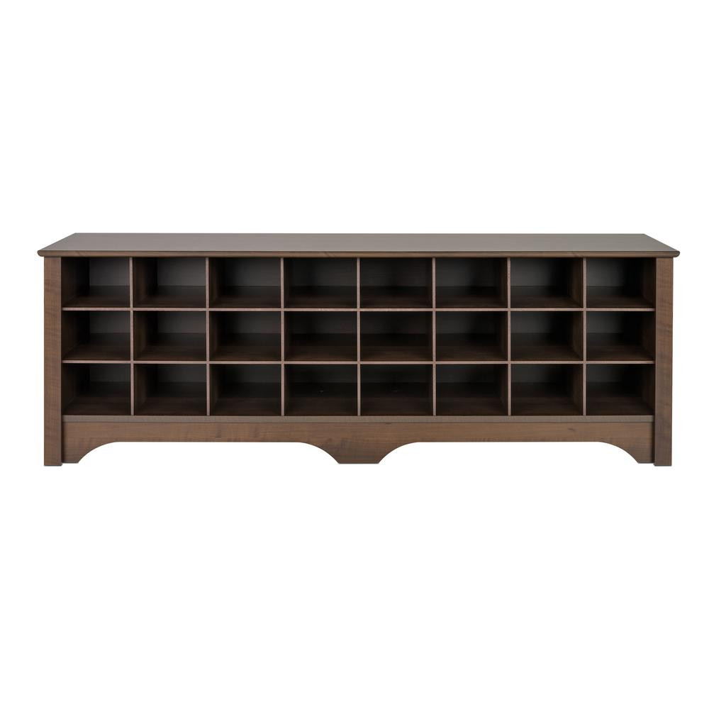 Prepac Shoe Storage Bench
 Prepac 60 in Espresso Shoe Cubby Bench ESS 6020 The