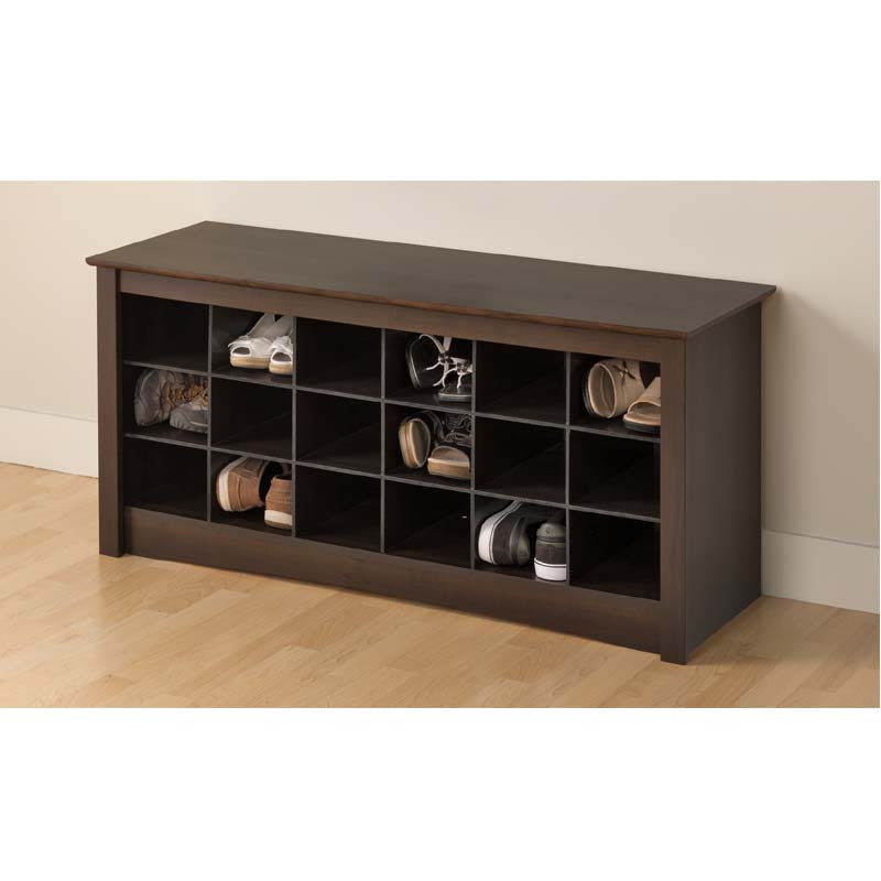 Prepac Shoe Storage Bench
 Prepac Entryway Shoe Storage Cubbie Bench Espresso ESS 4824