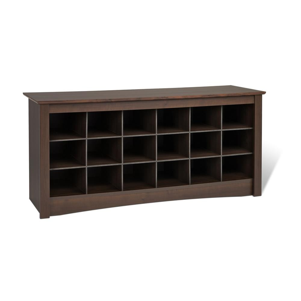 Prepac Shoe Storage Bench
 Prepac Entryway Shoe Storage Cubbie Bench Espresso ESS 4824