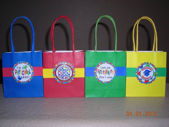 Preschool Graduation Gift Bag Ideas
 Reserved Preschool Graduation Treat Bags Cupcake