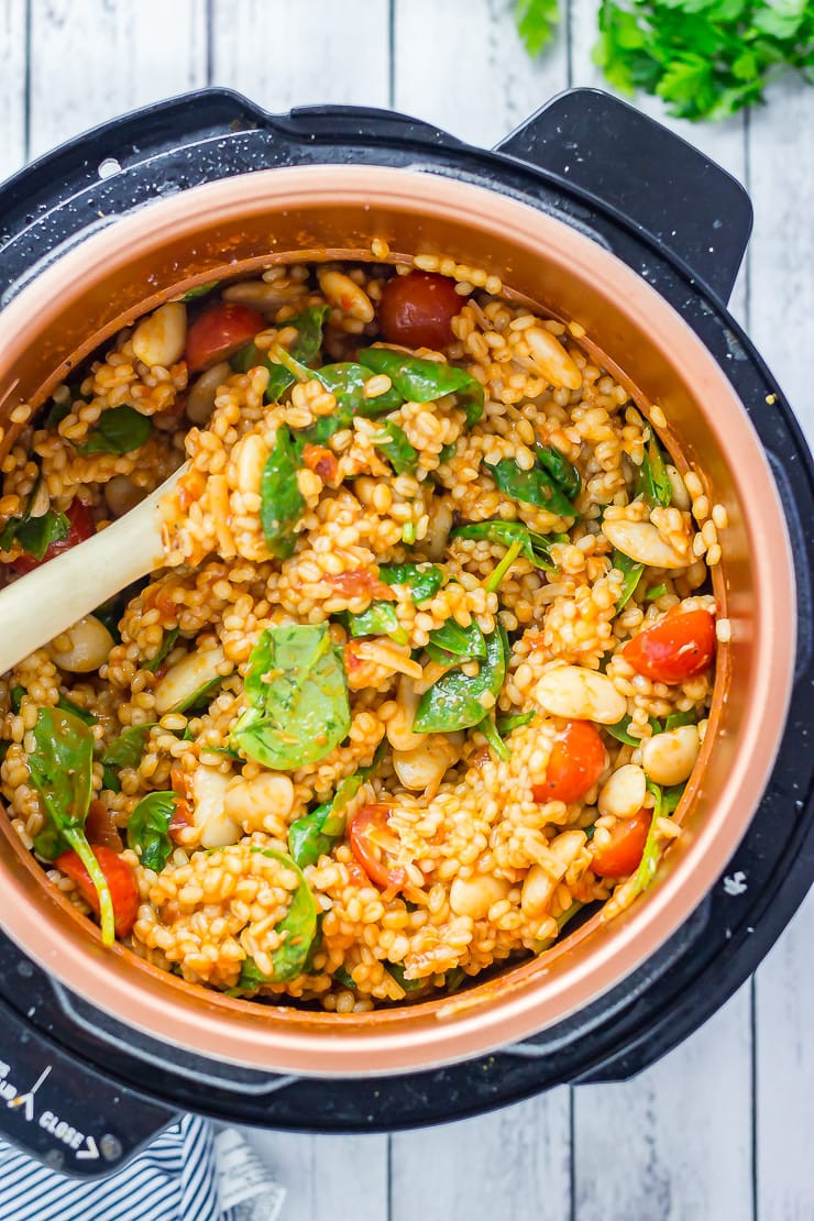 Pressure Cooker Barley
 e Pot Cheesy Pearl Barley with Tomato • The Cook Report