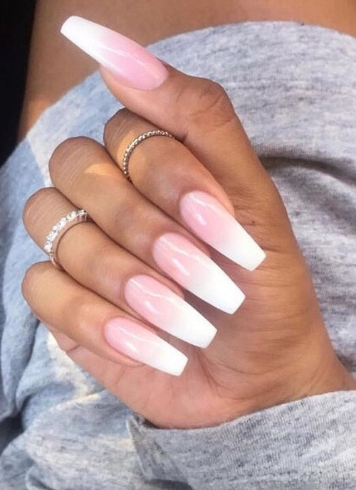 Pretty Long Acrylic Nails
 Pretty Pink Nail Art Ideas For 2017 Reny styles