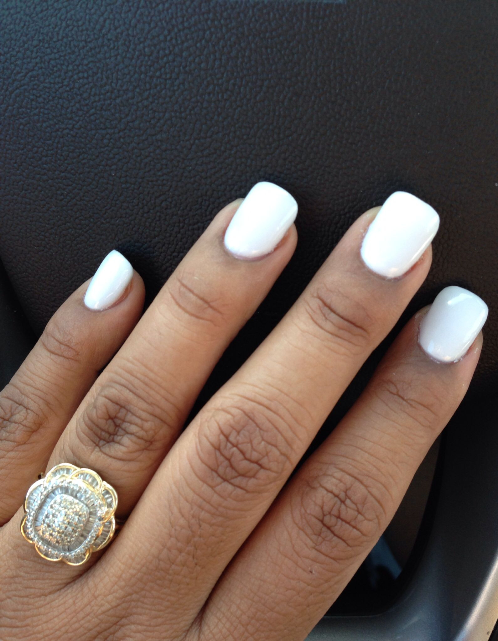 Pretty Long Acrylic Nails
 White Acrylic Nails powder pretty long