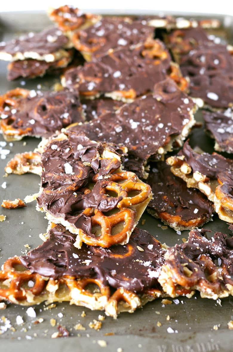 Pretzels Caramel Chocolate
 Salted Caramel Chocolate Pretzel Bark Honey and Birch