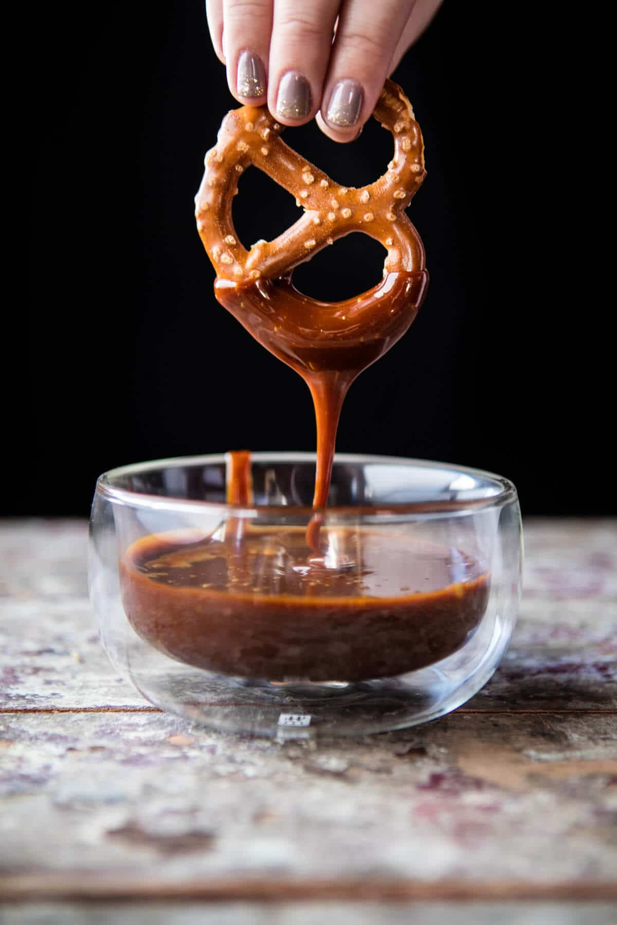 Pretzels Caramel Chocolate
 Salted Caramel Chocolate Covered Pretzels Half Baked