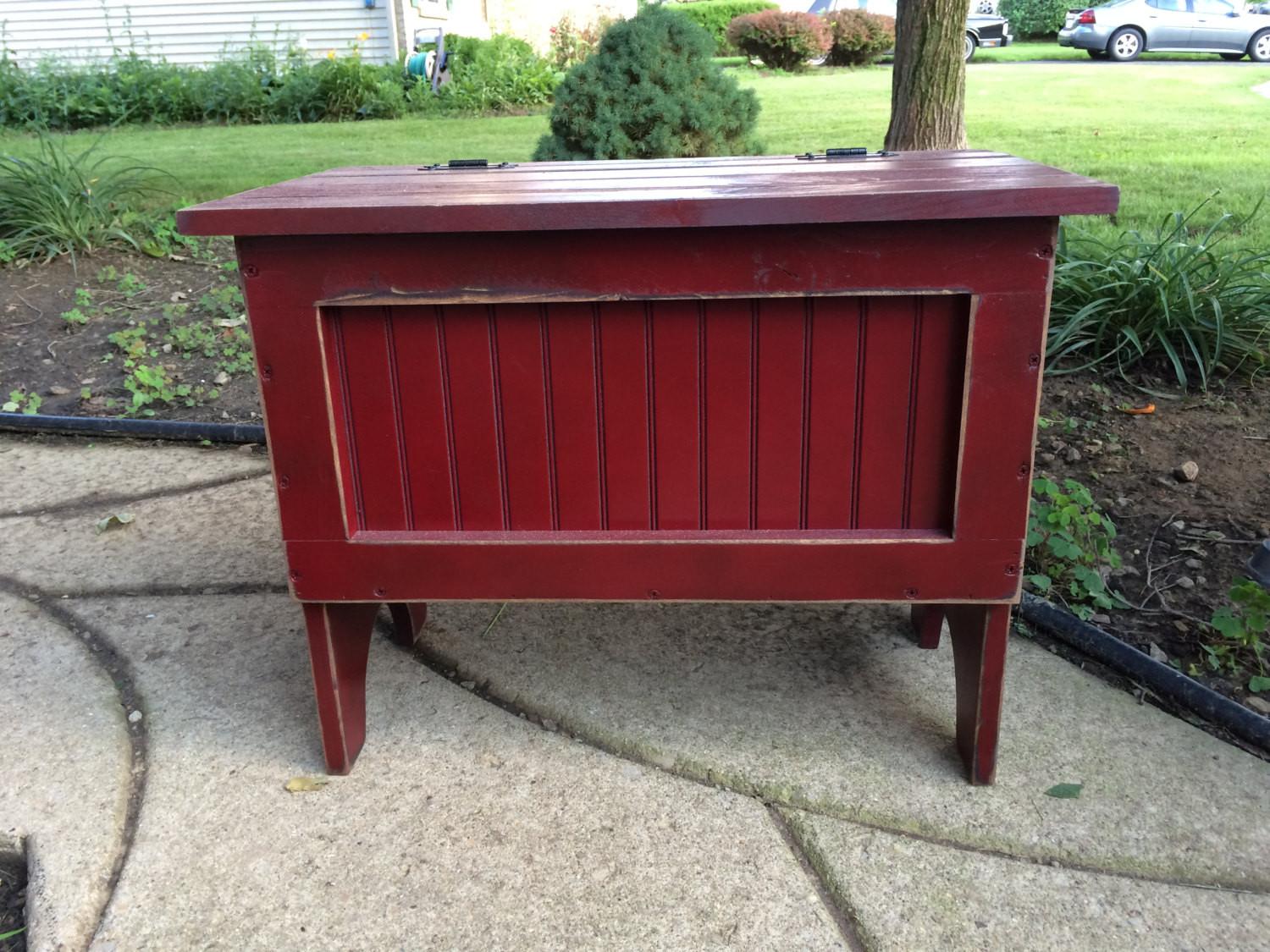 Primitive Bench With Storage
 Primitive Small Wood Storage Bench