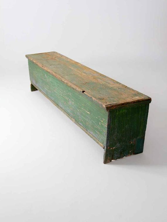 Primitive Bench With Storage
 antique primitive storage bench by 86home on Etsy