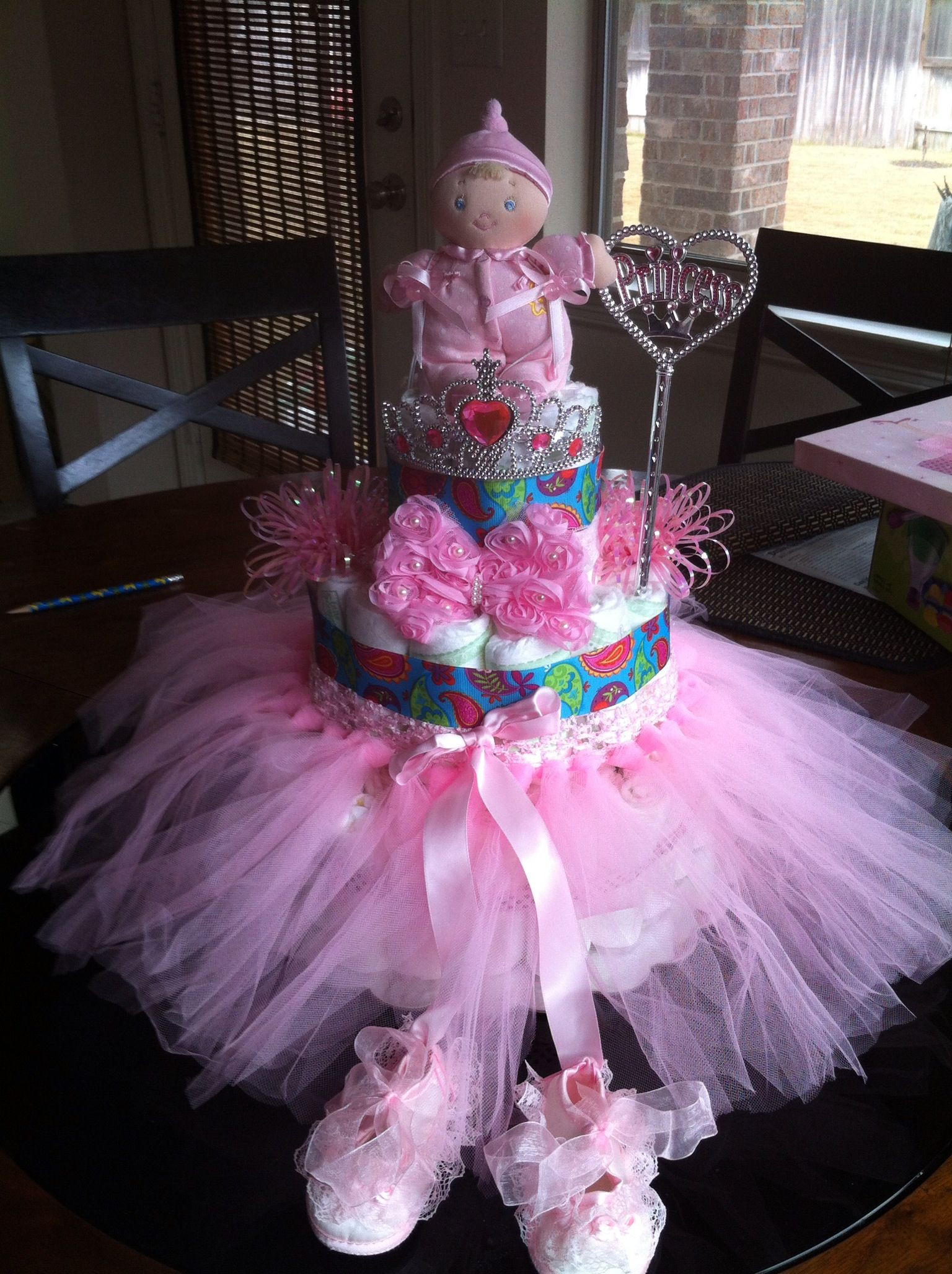 Princess Baby Gift
 Princess diaper cake