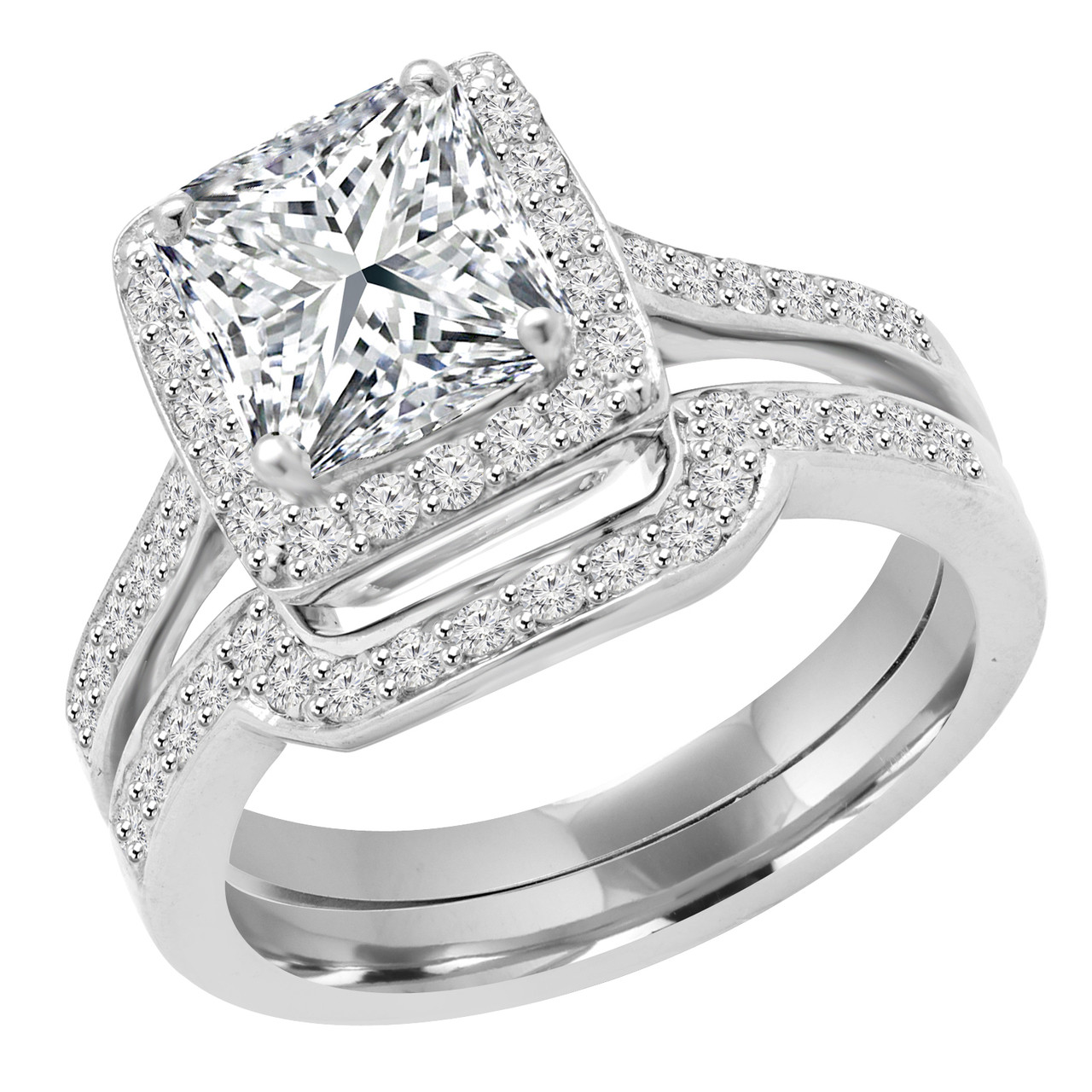 Princess Cut Diamond Bridal Sets
 Princess Cut Bridal Sets