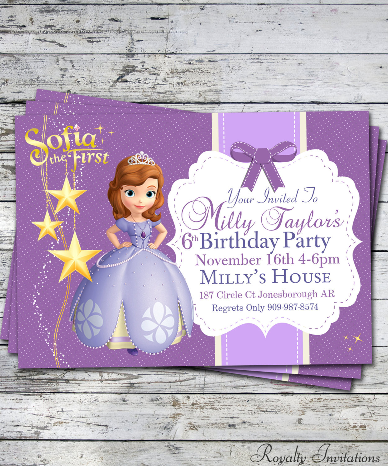 Princess Sofia Birthday Invitations
 Etsy Your place to and sell all things handmade