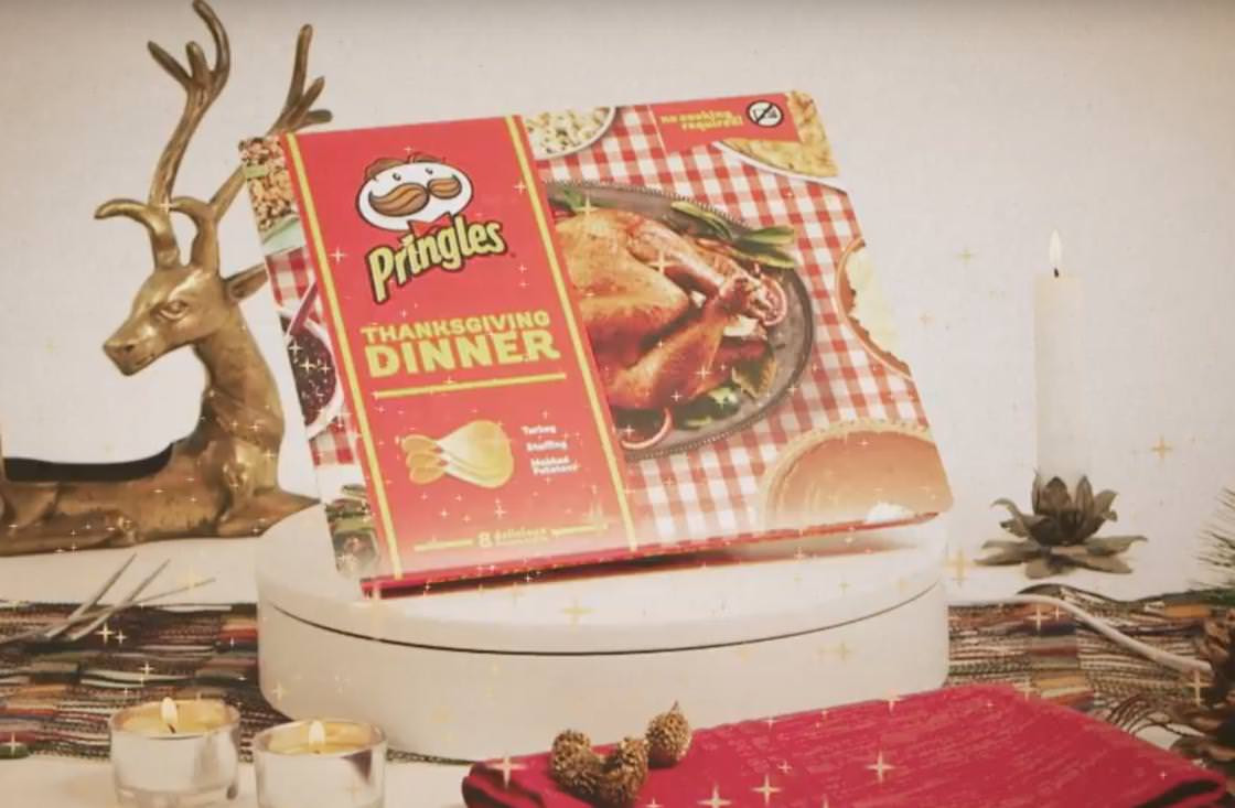 Pringles Thanksgiving Dinner
 Pringles Thanksgiving Dinner Tries to Cram an Entire Meal