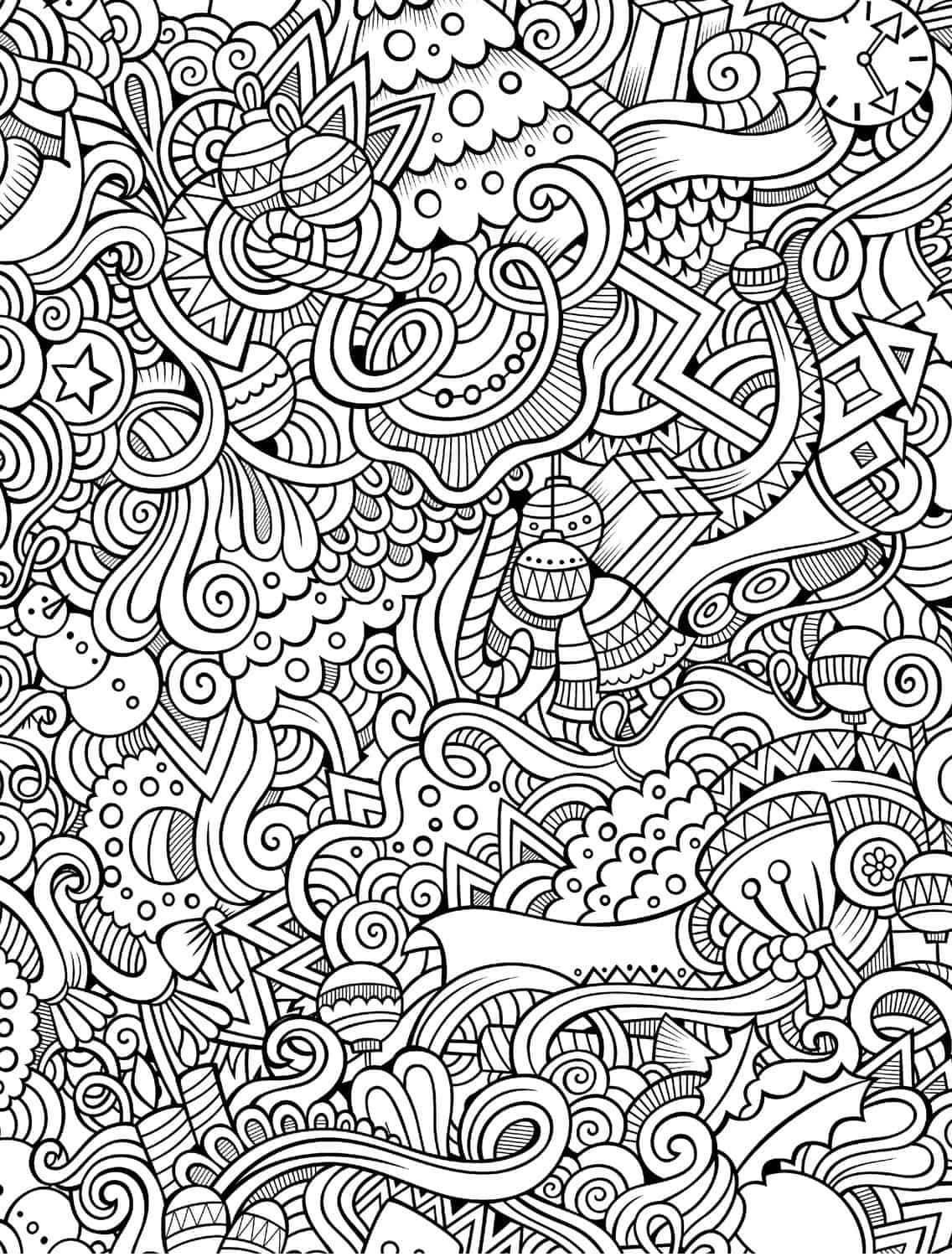 Printable Coloring Books For Adults
 10 Free Printable Holiday Adult Coloring Pages