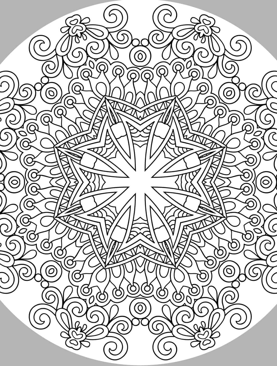 Printable Coloring Books For Adults
 10 Free Printable Holiday Adult Coloring Pages