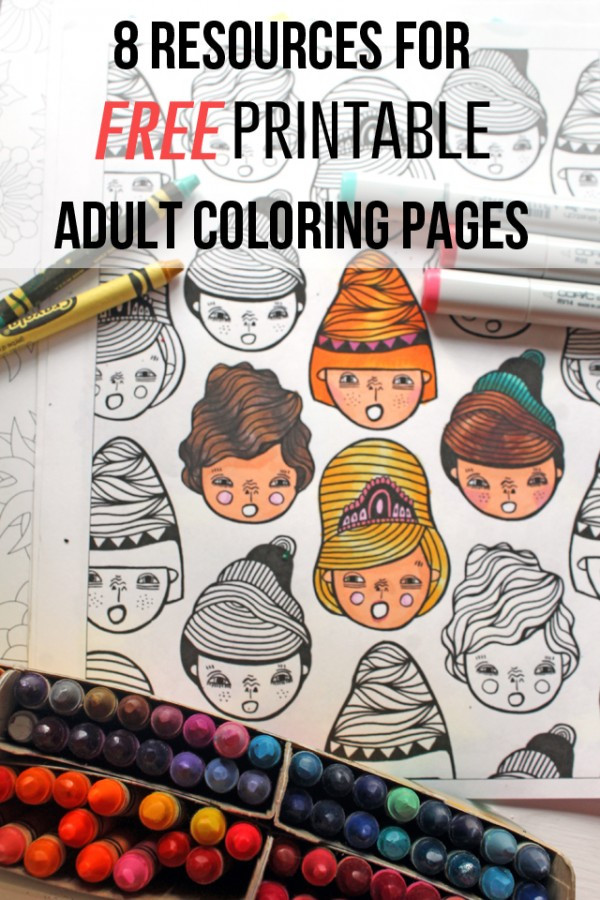 Printable Crafts For Adults
 8 Resources and Free Printables for Adult Coloring – In