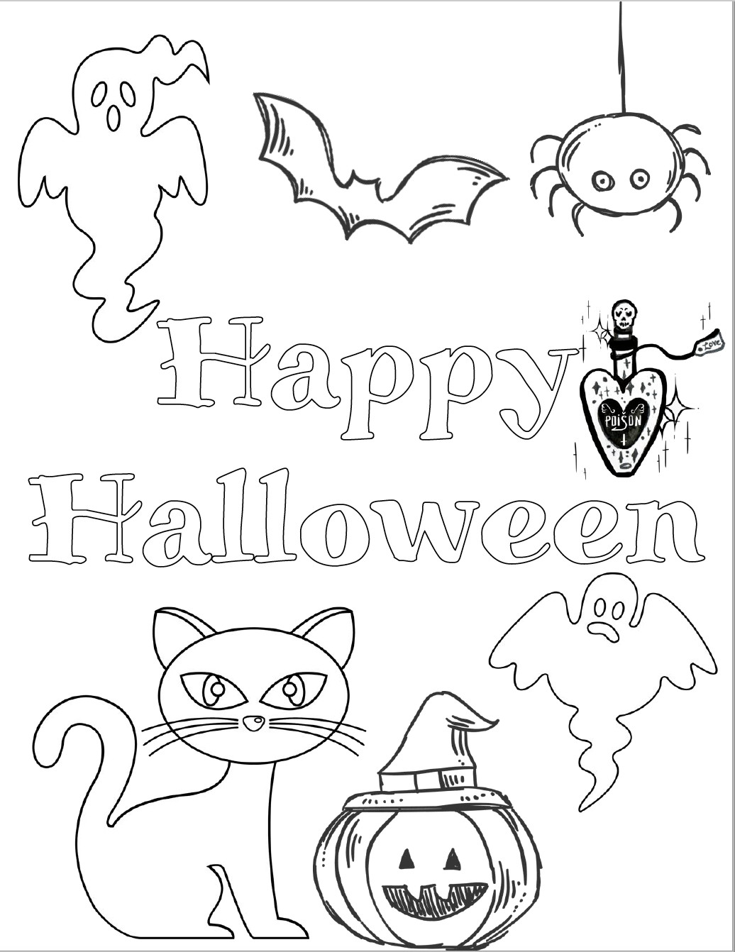 Printable Halloween Coloring Pages
 Free Halloween Printables