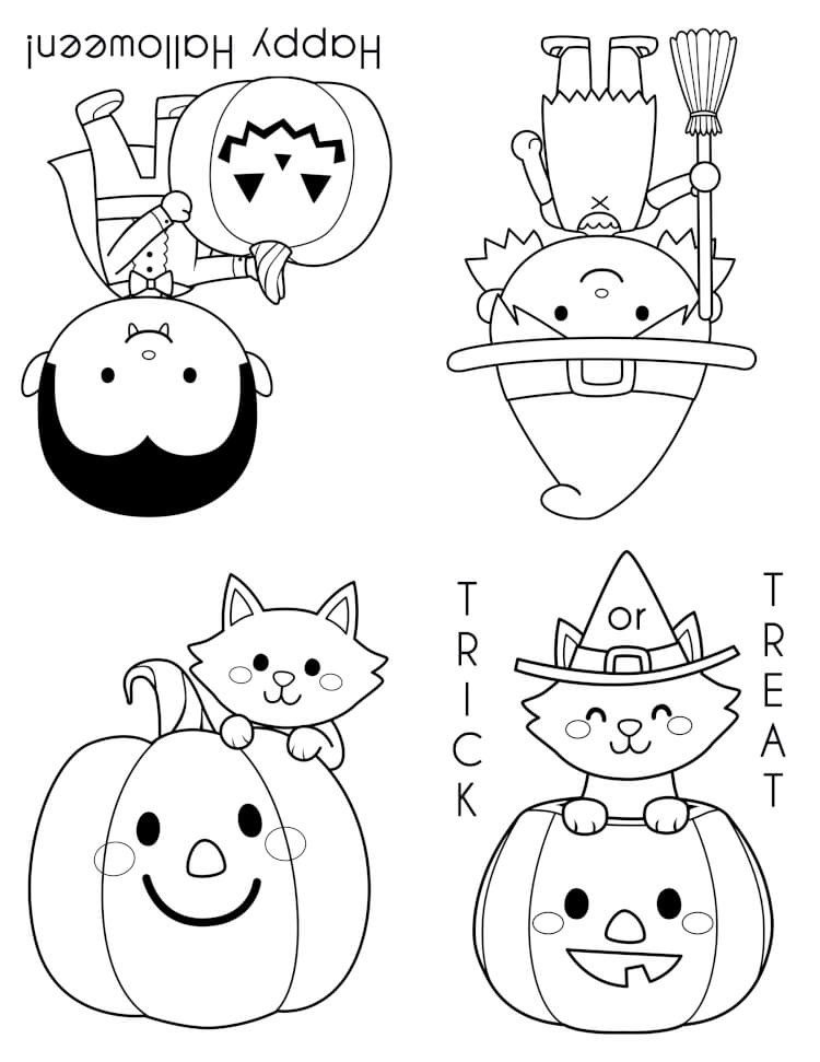Printable Halloween Coloring Pages
 Printable Halloween Coloring Books Happiness is Homemade