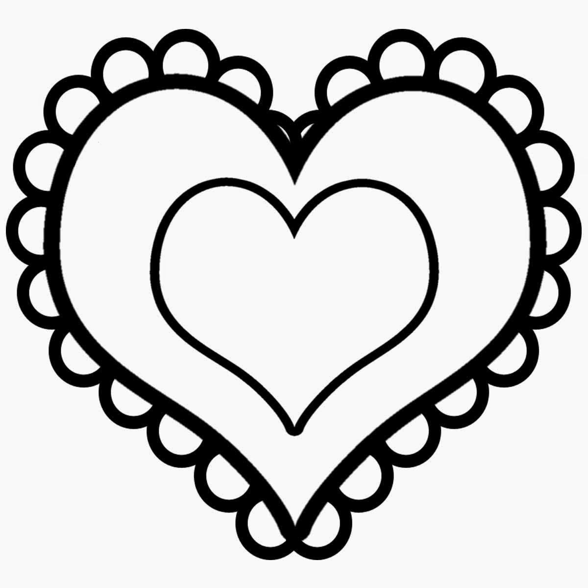 Printable Heart Coloring Pages
 Coloring Pages Hearts Free Printable Coloring Pages for