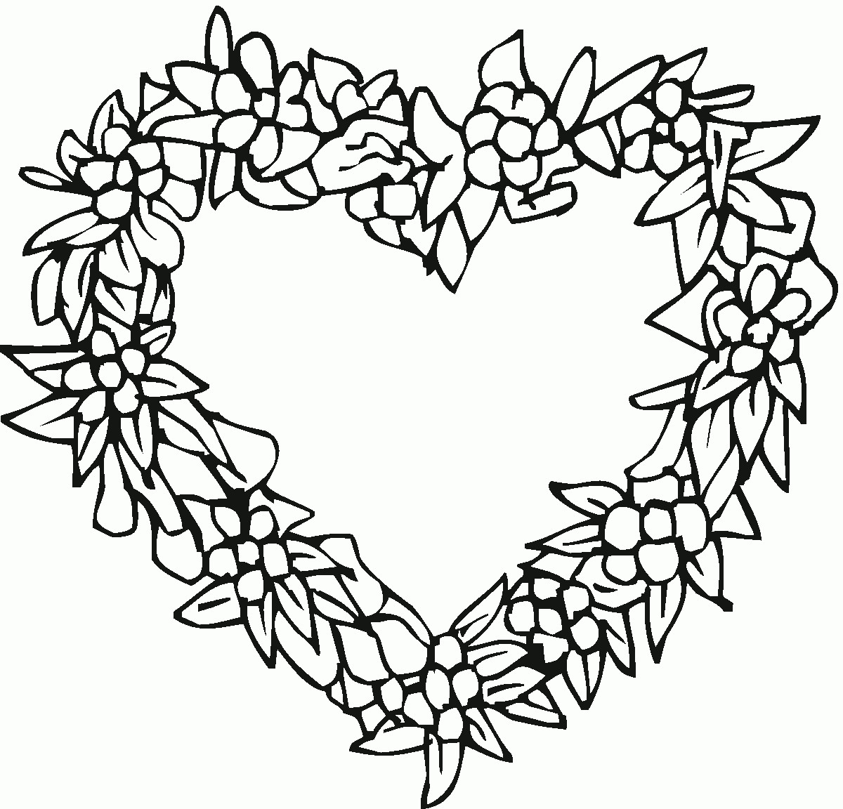 Printable Heart Coloring Pages
 Hearts Coloring Pages