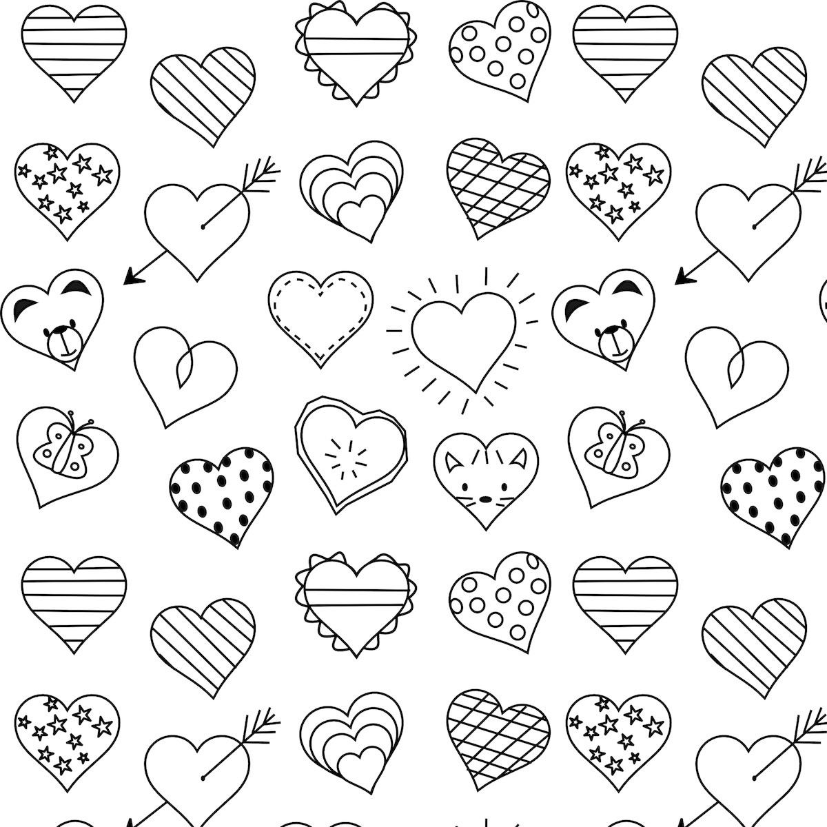 Printable Heart Coloring Pages
 Free printable heart coloring page ausdruckbare