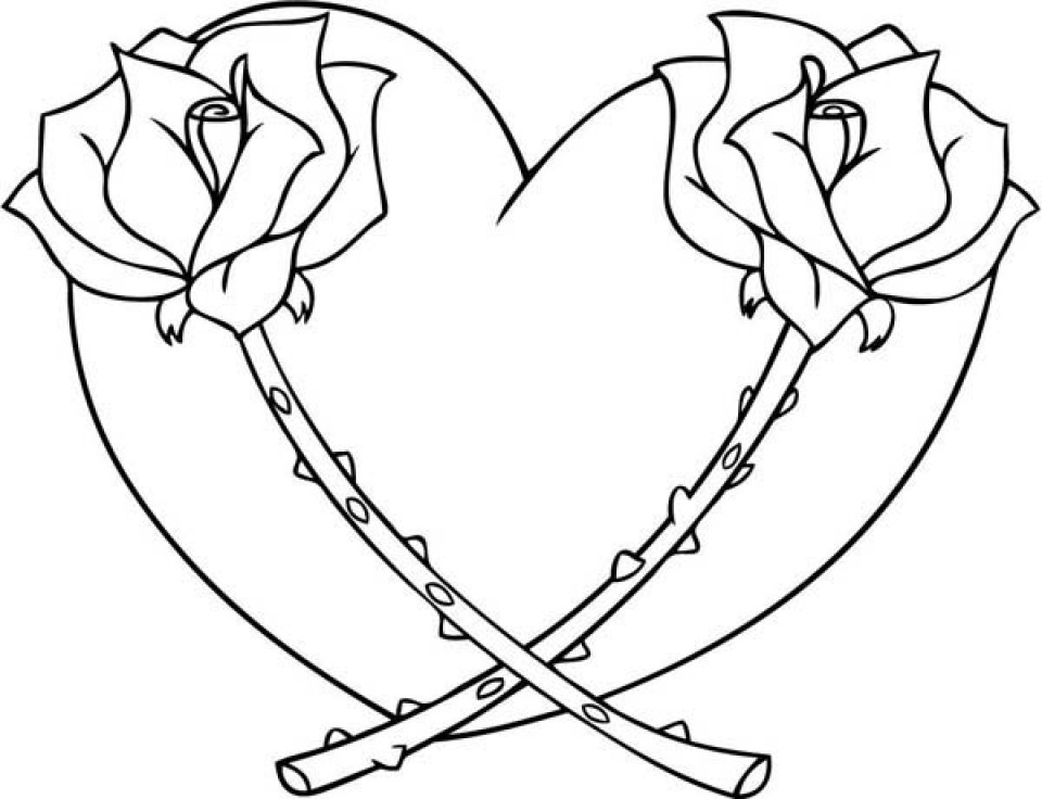 Printable Heart Coloring Pages
 20 Free Printable Hearts Coloring Pages