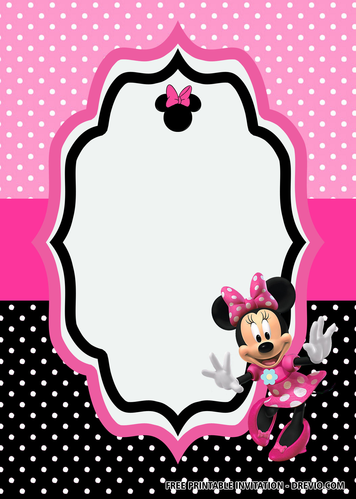 Printable Minnie Mouse Birthday Invitations
 30 FREE Printable Minnie Mouse Birthday Invitation