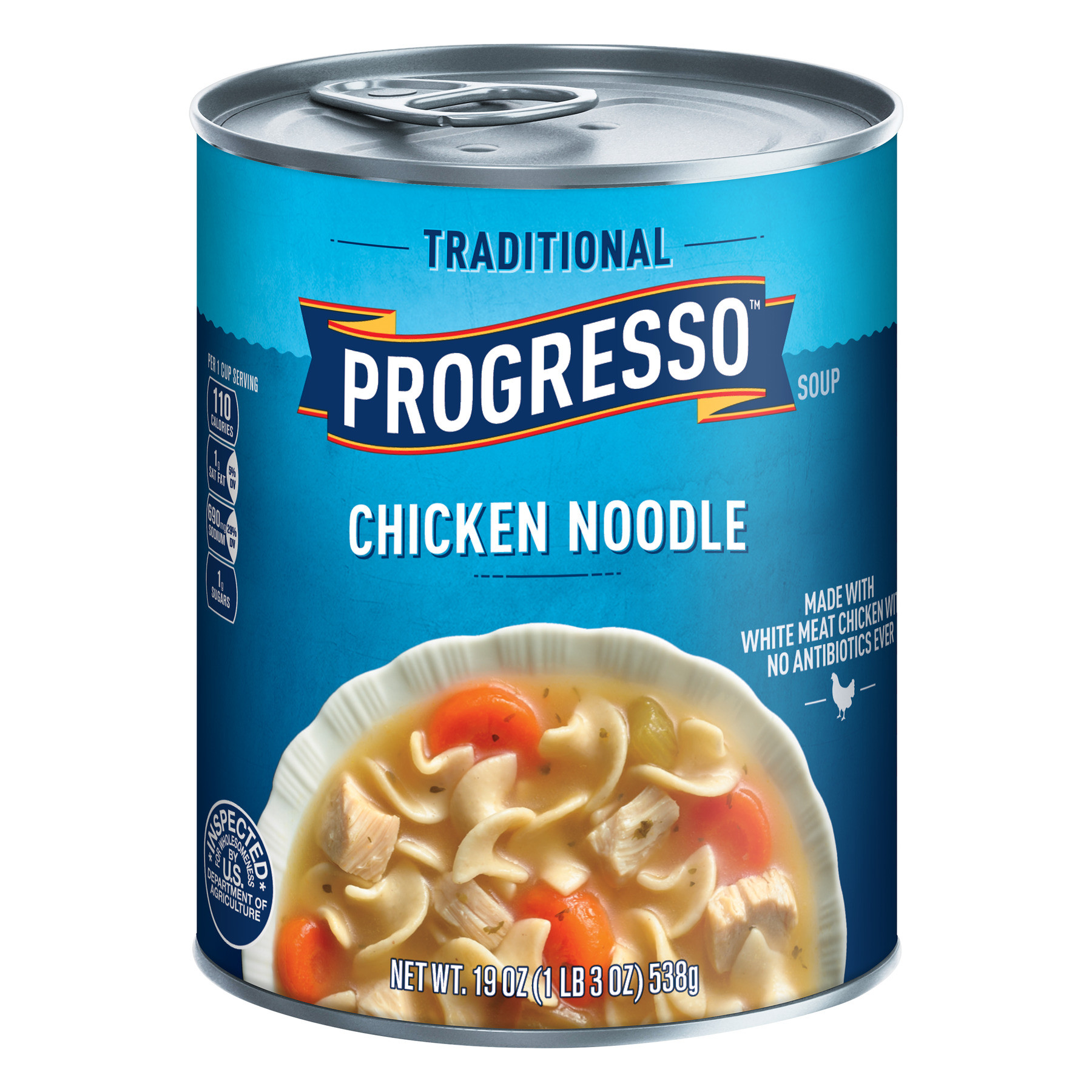 Progresso Chicken Noodle Soup Calories
 Progresso Soup Traditional Chicken Noodle Soup 19 oz