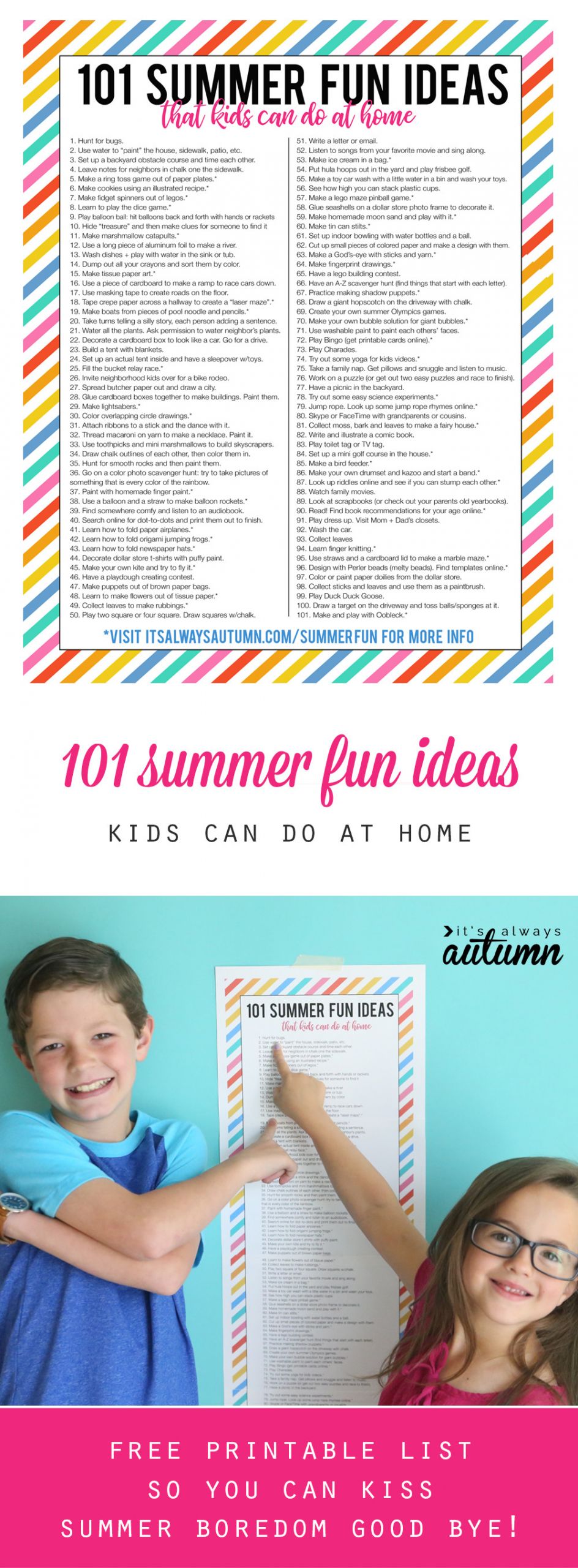 Projects For Kids At Home
 101 summer fun ideas that kids can do at home It s