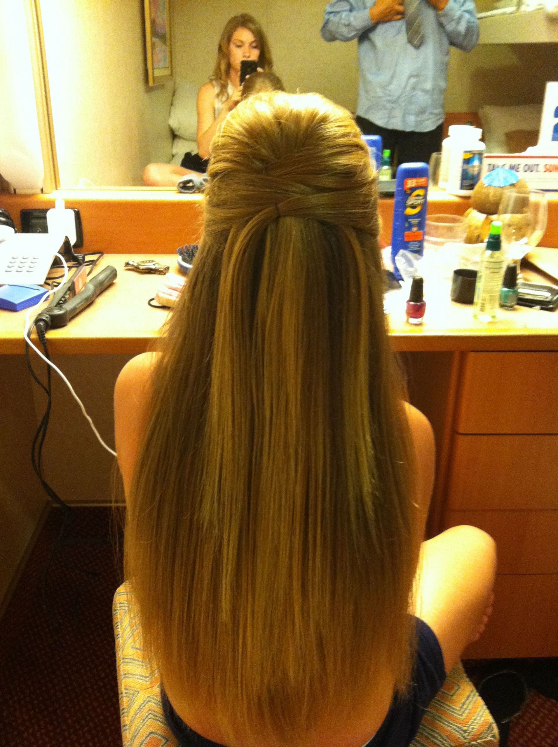 Prom Hairstyles For Long Straight Hair
 Formal hair straight with a gorgeous half up do