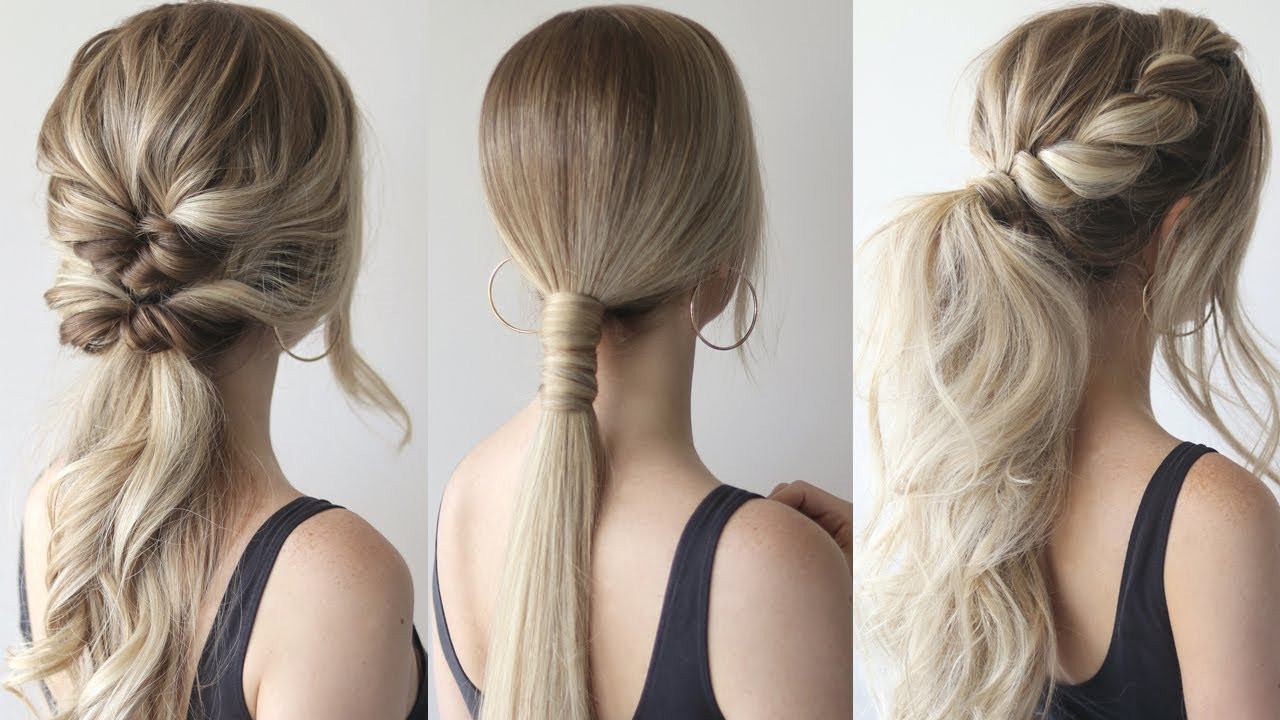 Prom Ponytail Hairstyle
 HOW TO EASY PONYTAILS