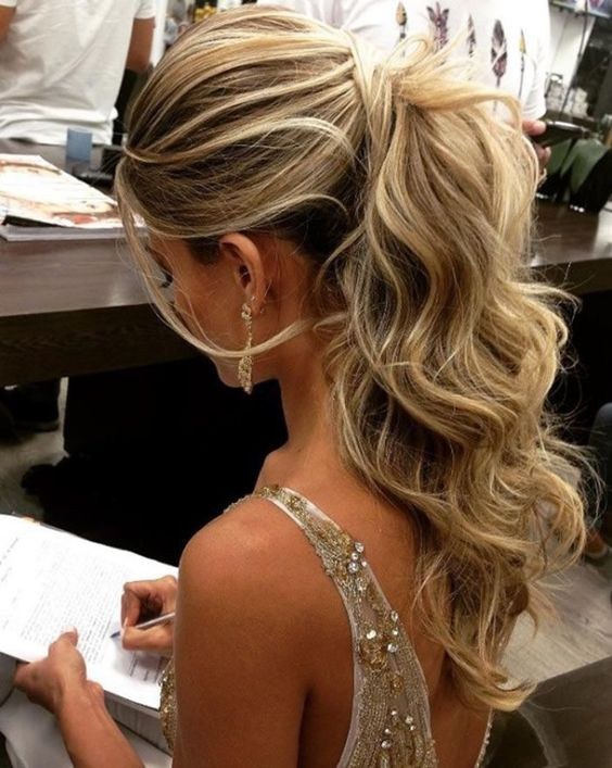 Prom Ponytail Hairstyle
 Most Beautiful Prom Hairstyles for Long Hair