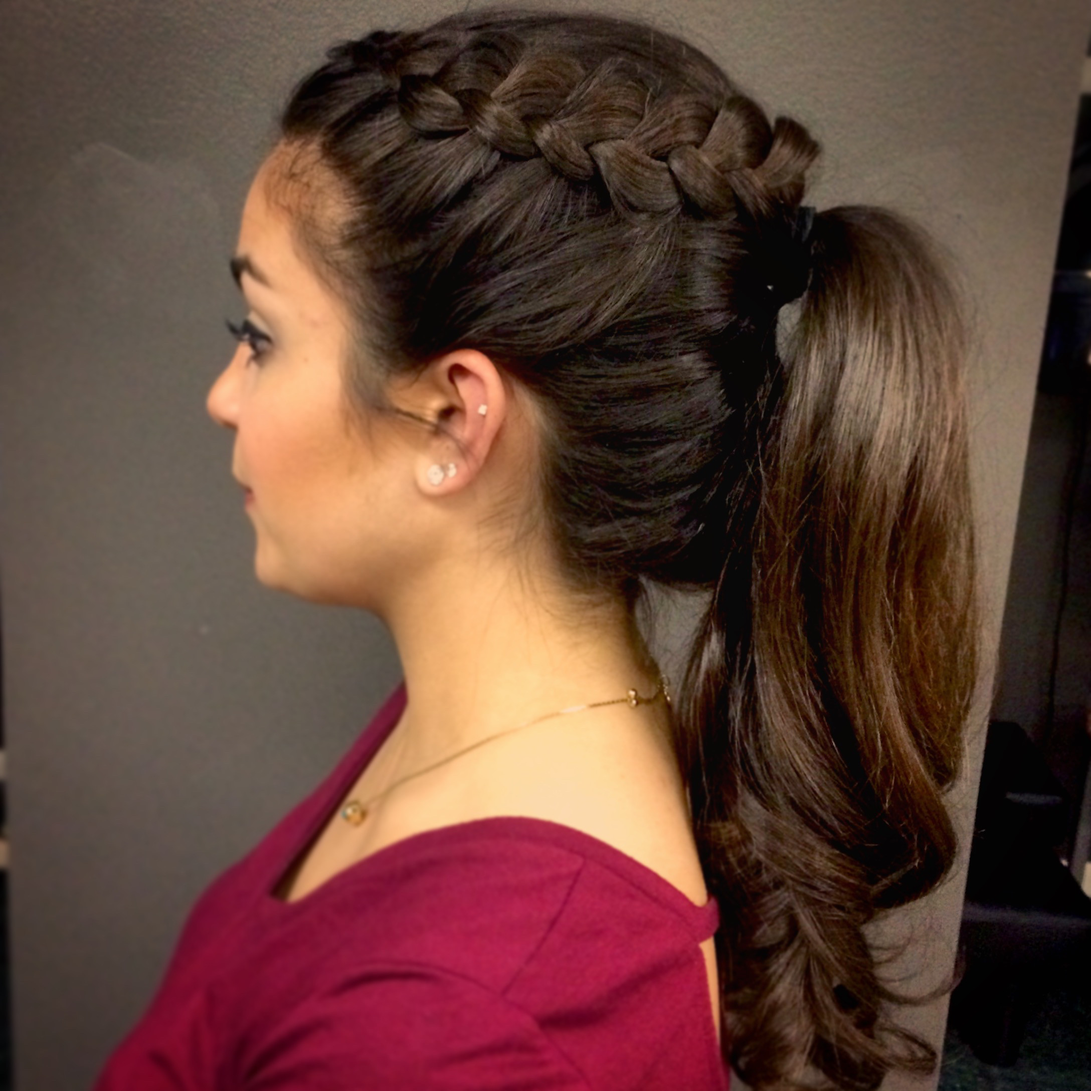 Prom Ponytail Hairstyle
 Beautiful Braided Ponytail Prom 2015 – Lexie Hair and Make Up