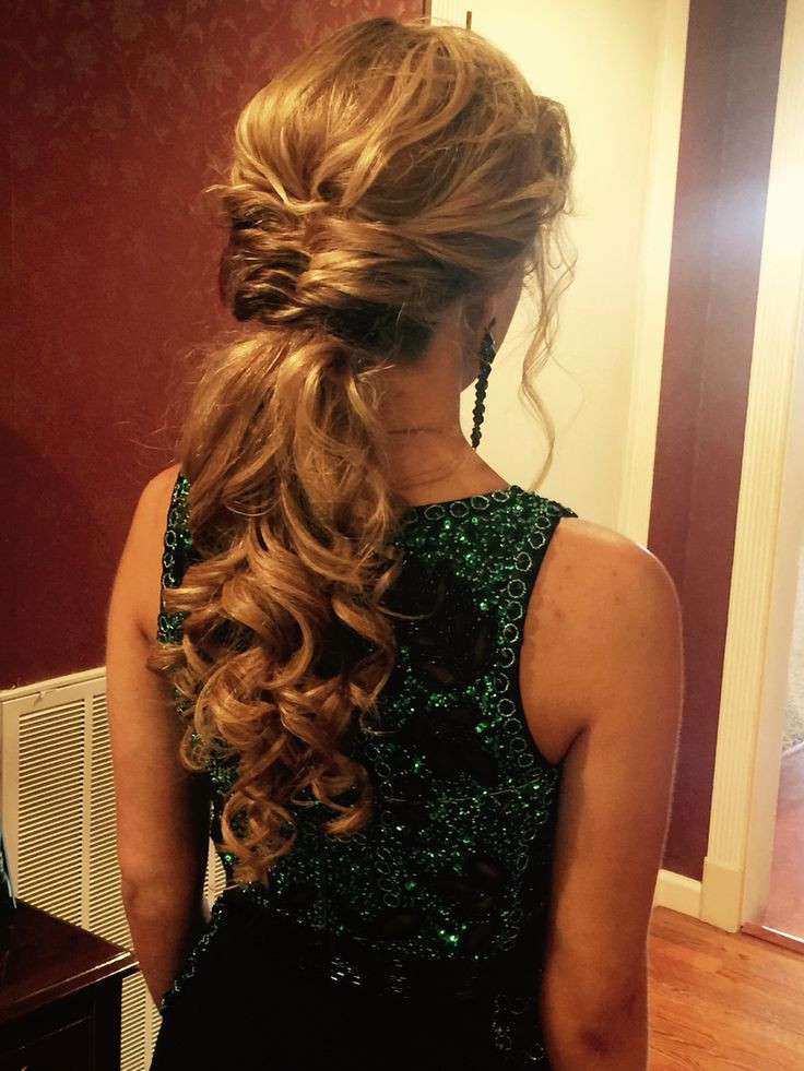 Prom Ponytail Hairstyle
 low pony tail for prom ponytail hairstyle prom wedding