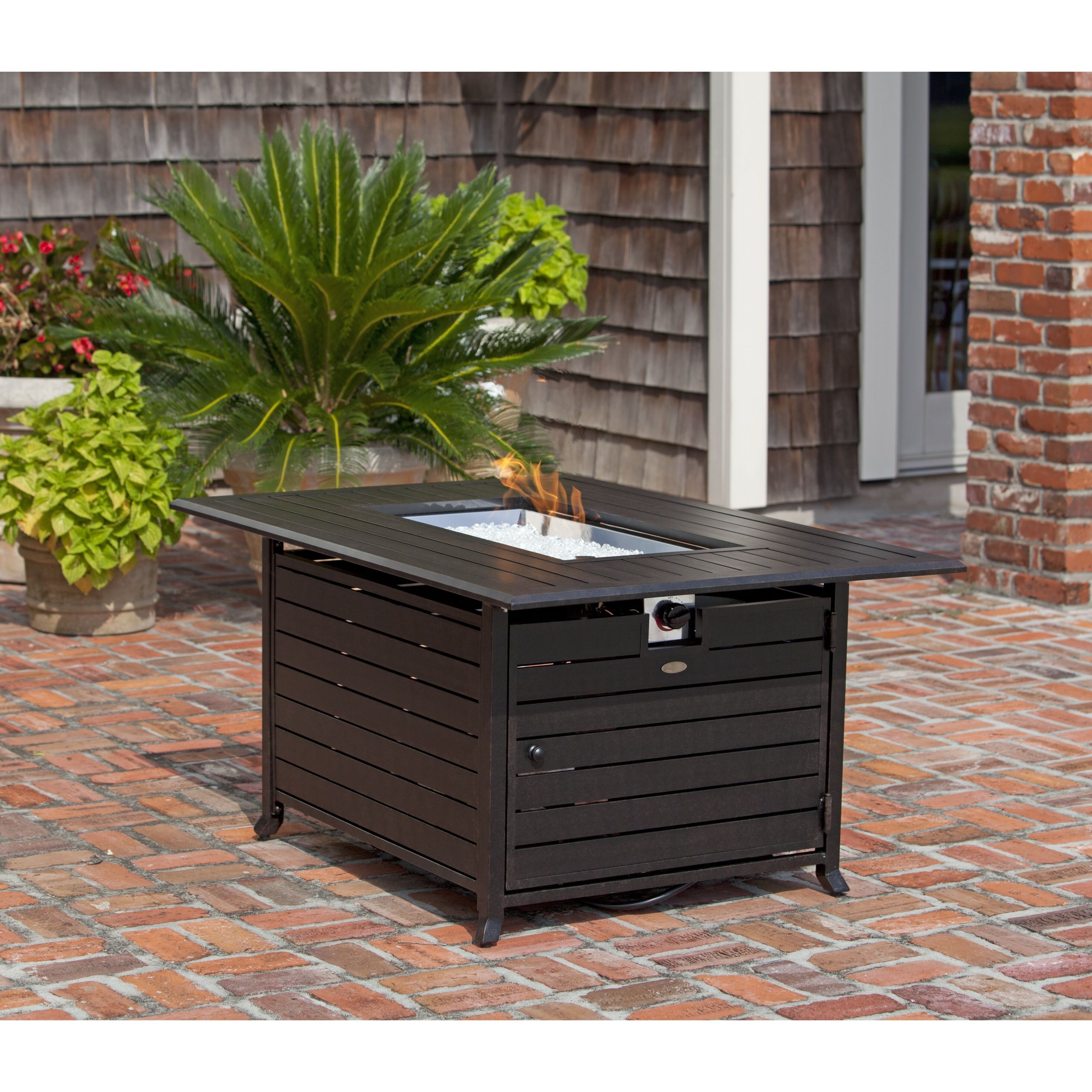 Propane Fire Pit Table
 Fire Sense Extruded Aluminum Propane Fire Pit Table