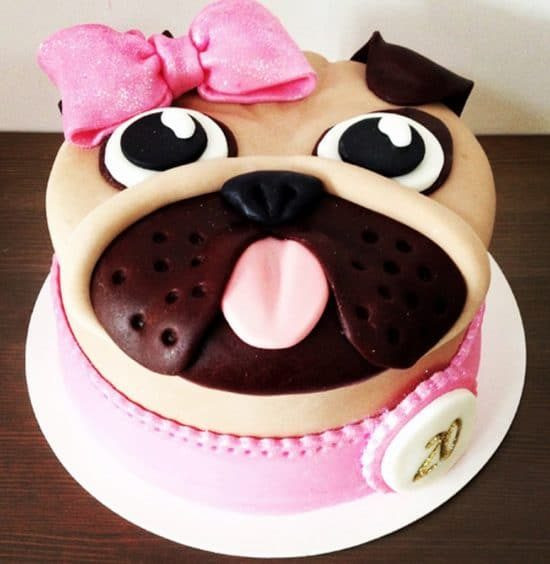 Pug Birthday Cake
 Pug Cake Ideas Cutest Collection Video Instructions