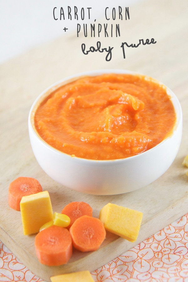 Pumpkin Baby Food Recipes
 Carrot Corn Pumpkin Baby Food Puree Baby Foode