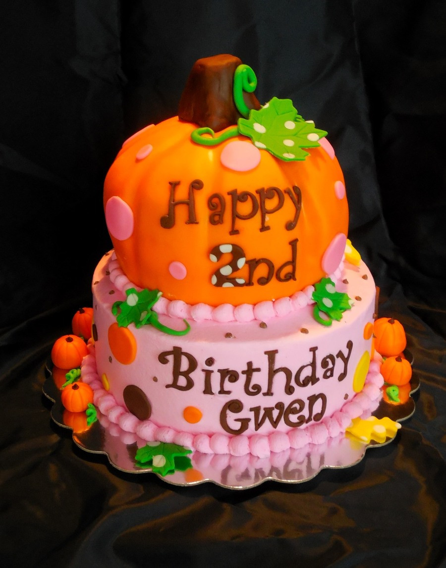 Pumpkin Birthday Cake
 Sweet Little Pumpkin Cake CakeCentral