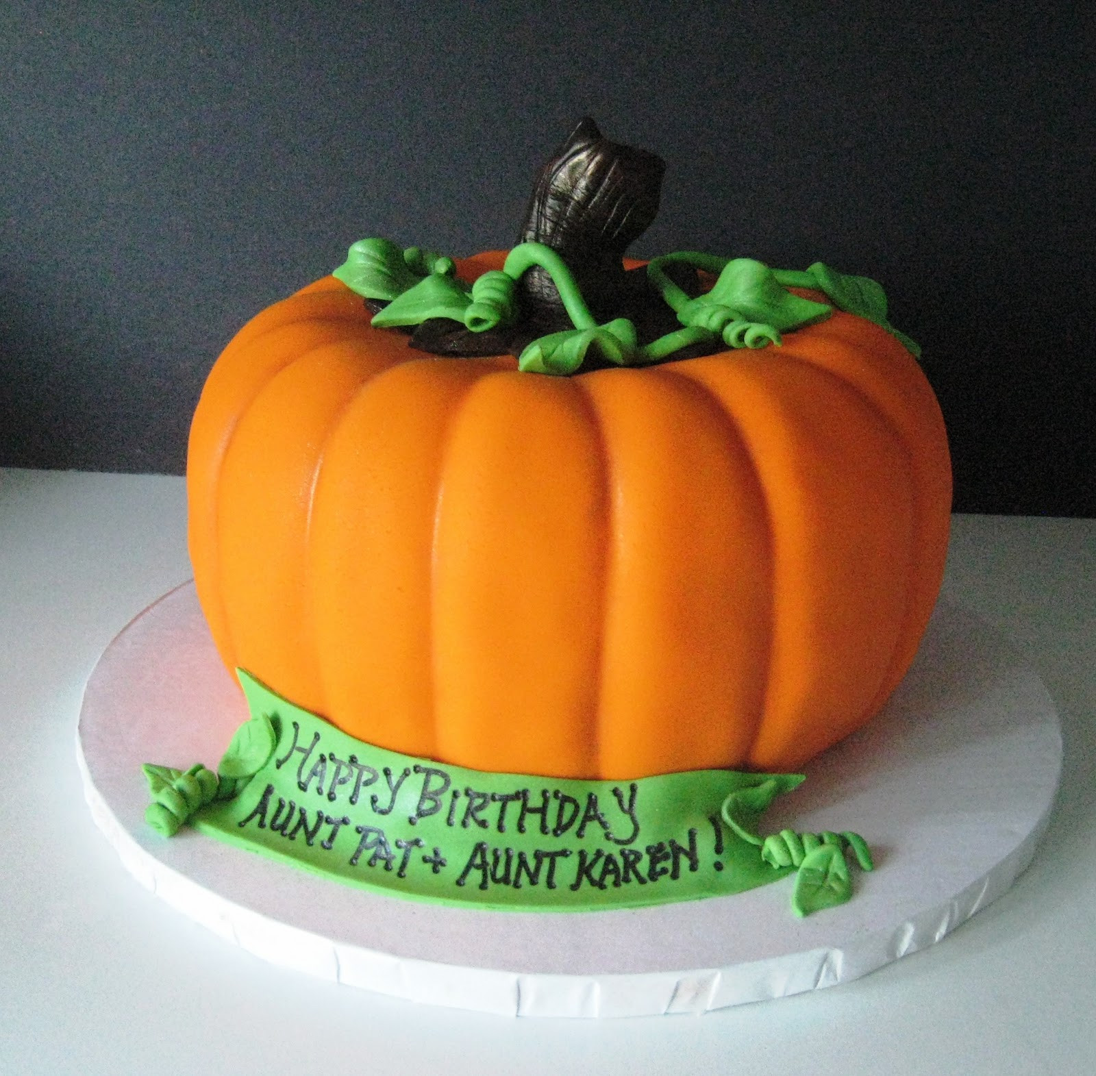 Pumpkin Birthday Cake
 Heavenly Bites Cakes Pumpkin Picking Halloween Birthday