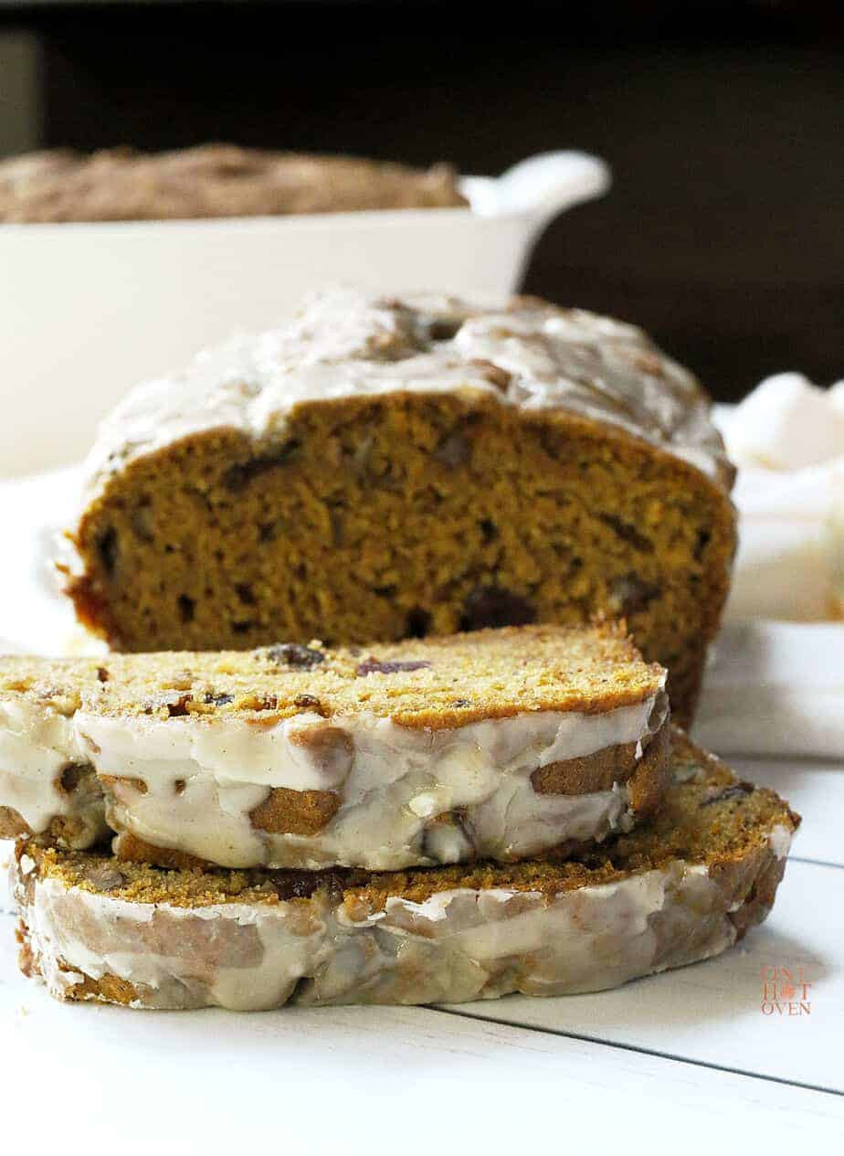 Pumpkin Cranberry Bread
 Pumpkin Cranberry Bread with Orange Glaze e Hot Oven