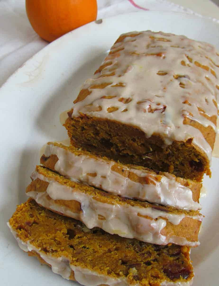 Pumpkin Cranberry Bread
 Pumpkin Cranberry Bread with Orange Glaze e Hot Oven